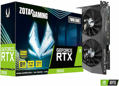 Zotac GeForce RTX 3050 8GB GDDR6 margine dublă Placă Grafică