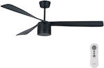 Lucci Air Peregrine 213281 Ceiling Fan 142cm with Light and Remote Control Black