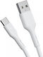BWOO Cablu USB 2.0 USB-C Masculin - USB-A Alb 1m X172C