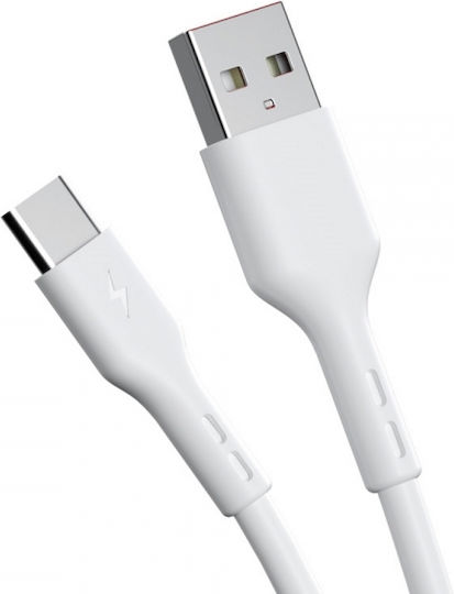 BWOO Cablu USB 2.0 USB-C Masculin - USB-A Alb 1m X172C