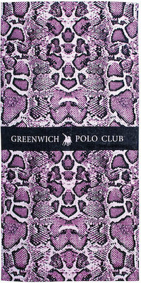 Greenwich Polo Club Beach Towel Cotton Purple 170x80cm.