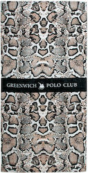 Greenwich Polo Club Плажна Кърпа Памучна Кафяв 170x80см.