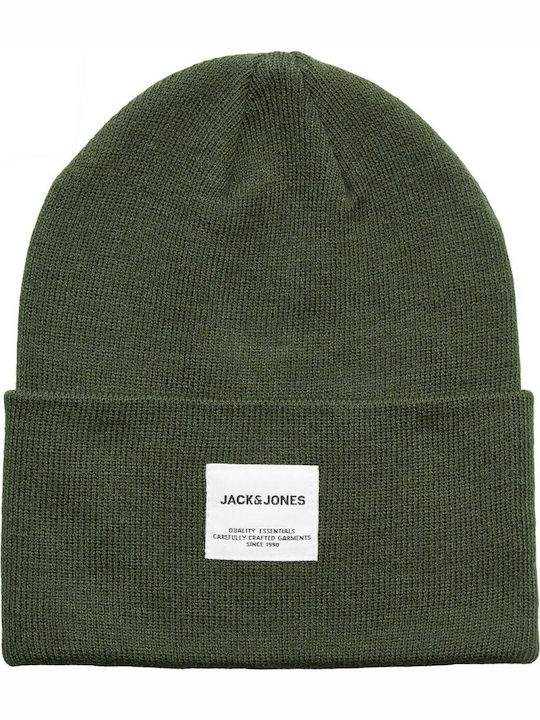 Jack & Jones Knitted Beanie Cap Forest Khaki
