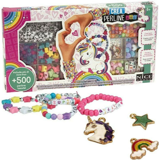 Jewelry Set with Beads Unicorn for Children 6+ Years