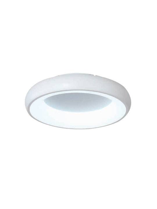 Inlight Modern Mount Metal Ceiling Light Built-in LED 60cm White