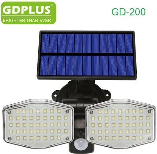 GDPLUS Wall Mounted Solar Light 20W with Motion Sensor IP65