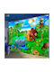 Polihome Kids Wallpaper Fabric Animal Family L150xH105εκ.