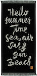 Greenwich Polo Club Beach Towel Black 170x90cm