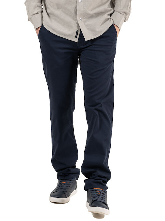 Double Παντελόνι Chino Navy Μπλε