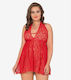 Moongirl Eva 10021 Σετ Sexy Babydoll Κόκκινο