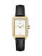 Cluse Fluette Women's Watch with Black Leather Strap