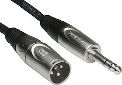Schulz Kabel XLR male - 6.3mm male 3m ARH3