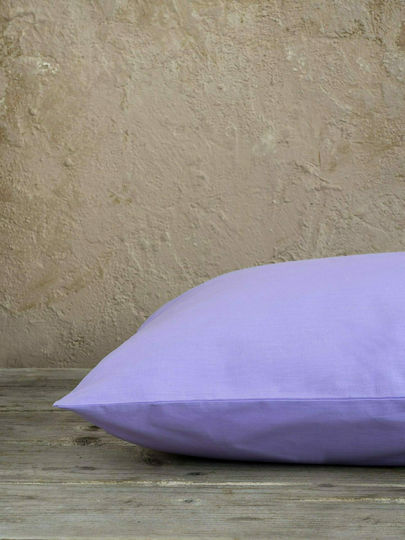 Nima Unicolors Σετ Μαξιλαροθήκες Lavender 52x72εκ.