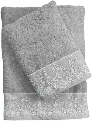 Das Home Сет Кърпи за Баня 3бр. Daily 0638 Grey Тегло 500гр/кв.м