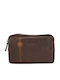 Leather Men's Bag Handbag Brown