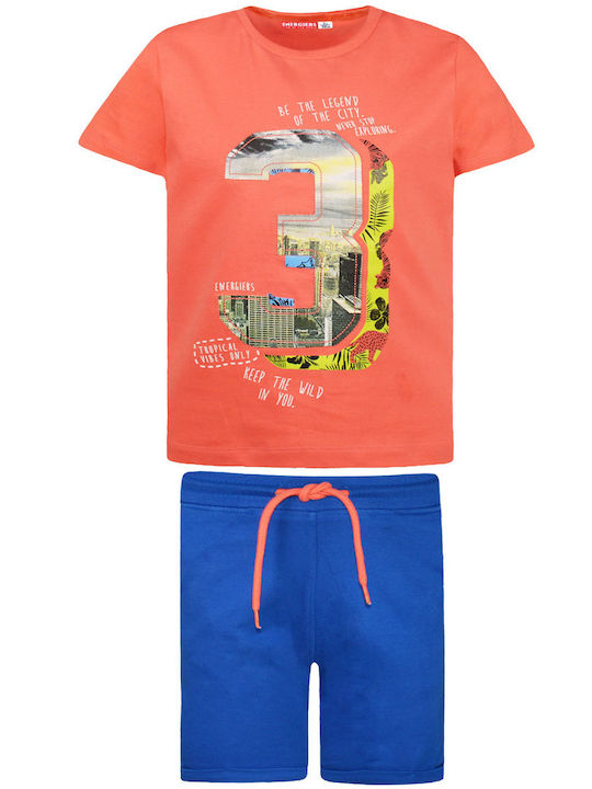 Energiers Kids Set with Shorts Summer 2pcs Multicolour