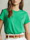 Ralph Lauren Women's Athletic Cotton Blouse Green