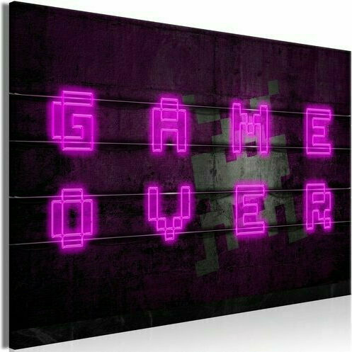 Polihome Panou Neon Roz Pe Pânză 120x80cm