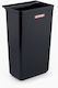 Araven Plastic Waste Bin 28.5lt Black