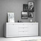 Bufet Ocean cu Sertare Alb 210x45x86cm