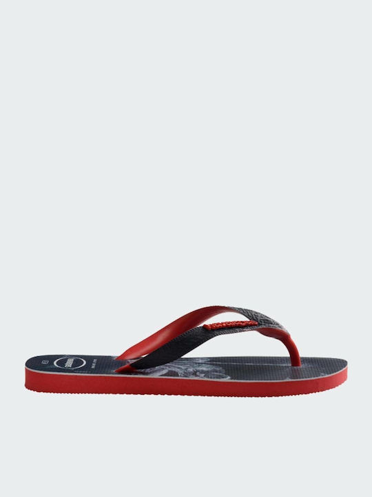 Top Marvel Spiderman Herren Flip Flops Ruby Red
