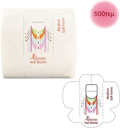 Alezori Medium Soft Nail Master False Nail Form Roll 500pcs