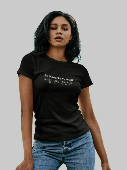 Be Kind To Yourself W T-Shirt - BLACK