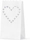 PartyDeco Wedding Lantern Heart 10pcs 25cm