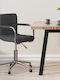 vidaXL Office Chair with Fixed Arms Dark Grey