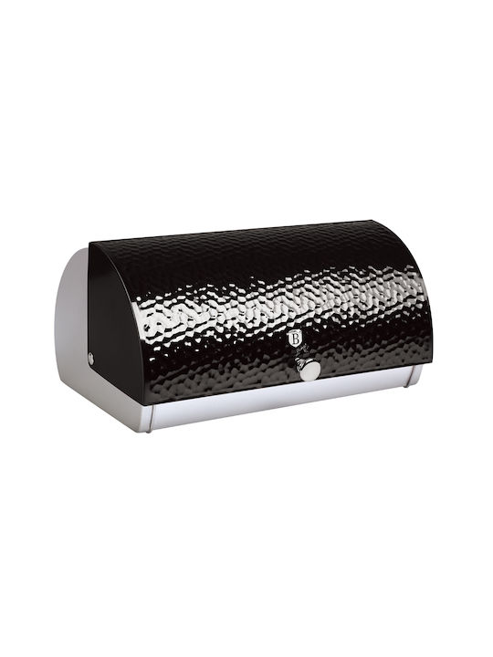 Berlinger Haus Metallic Bread Box with Lid Black