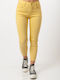 Freestyle Women's High-waisted Cotton Trousers Yellow