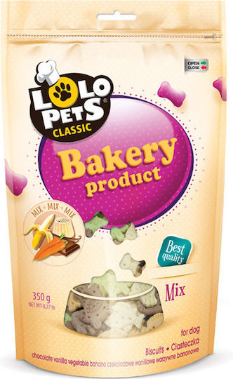 Lolo Pets Animal Figures Doypack Μπισκότο Σκύλου με Καρότο και Μπανάνα 350gr