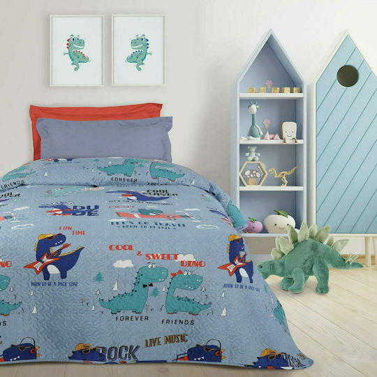 Das Home Kids Quilt Single 4813 Blue 160x240cm