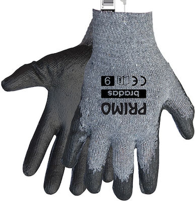 Bradas Primo Νο09 Safety Glofe Nitrile Gray