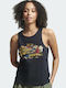 Vintage Logo Narrative Women's Summer Blouse Cotton Sleeveless Eclipse Navy