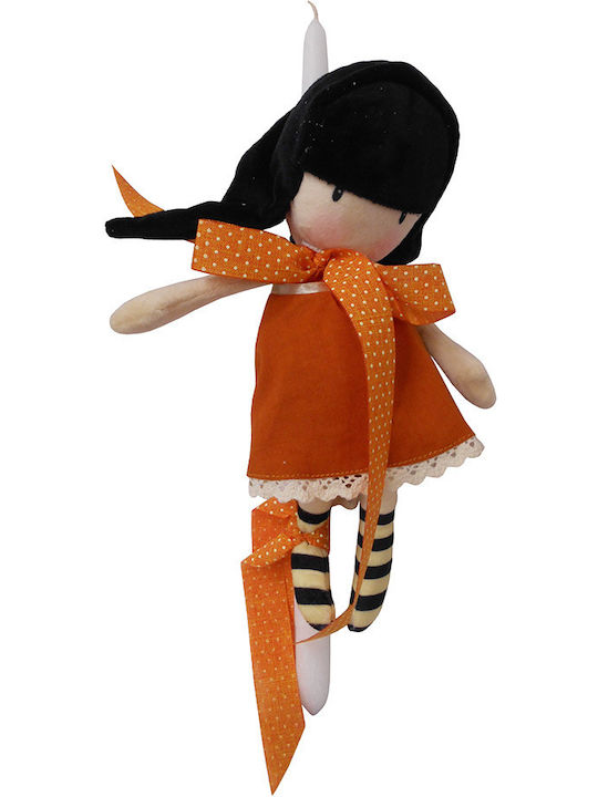 Lumanare De Paste Gorjuss Rotundă I Have You In My Heart 30 Cm Albă
