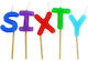 68158 Birthday Candle Multicolored 5pcs