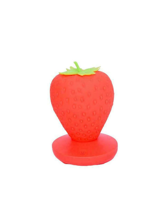 Kids Decorative Lamp Strawberry Red 13x13x9.5εκ.