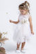 Baby u Rock Jasmine Off White Taufset Kleidung mit Haar-Accessoires & Kleid aus Tüll 2Stück