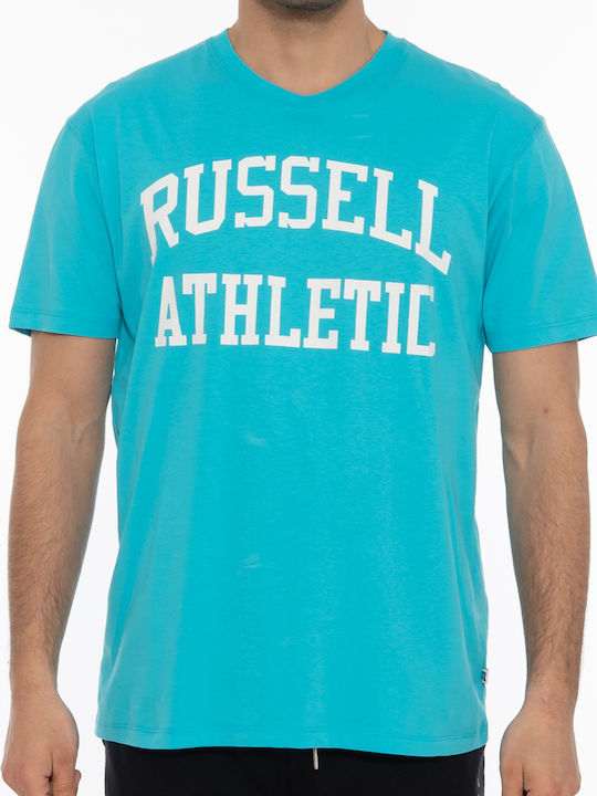 Russell Athletic Мъжко Тениска с Къс Ръкав Тюркоазен