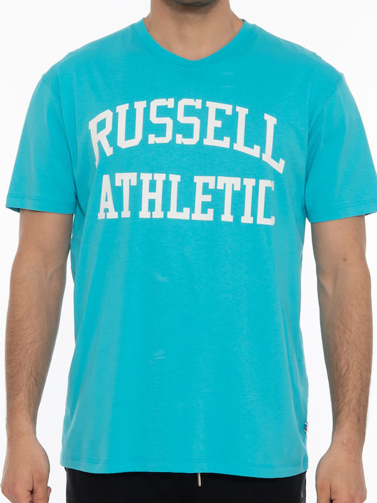 Russell Athletic Herren T-Shirt Kurzarm Türkis