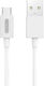 Ezra DC-128 USB 2.0 Cable USB-C Male - USB-A White 2m