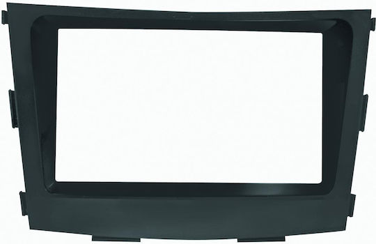 Phonocar DIN Fascia Panels 2 Din Black Glossy for SsangYong Tivoli Ssangyoung Tivoli