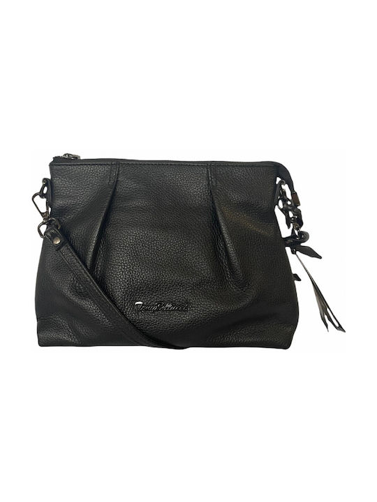 Tony Bellucci Leather Women's Bag Crossbody Black