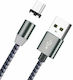 Leewello SJX-181 Magnetisch USB 2.0 auf Micro-USB-Kabel Schwarz 1m 1Stück