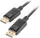 Lanberg Kabel DisplayPort-Stecker - DisplayPort-Stecker 0.5m Schwarz (CA-DPDP-10CC-0005-BK)