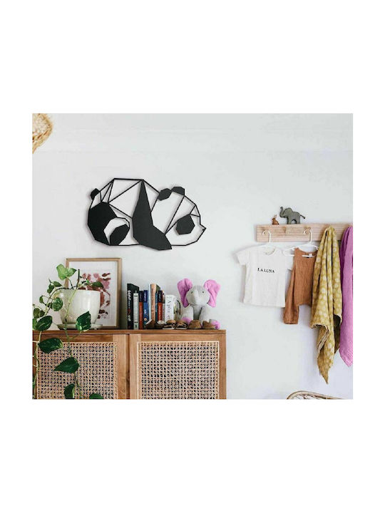 Lcut Decorative Silhouette Panda Made of Wood 89x55cm