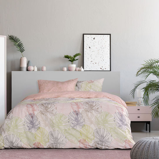 Kocoon Mostera Σετ Σεντόνια Μονά 160x270εκ. Pink (3τμχ)