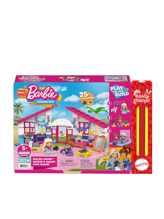 Плеймейт свещ Barbie Mega Bloks Къща Malibu за 5+ години Години Barbie