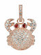 Lancaster Italia Animal Charm Made of Gold Plated Silver with Zircon